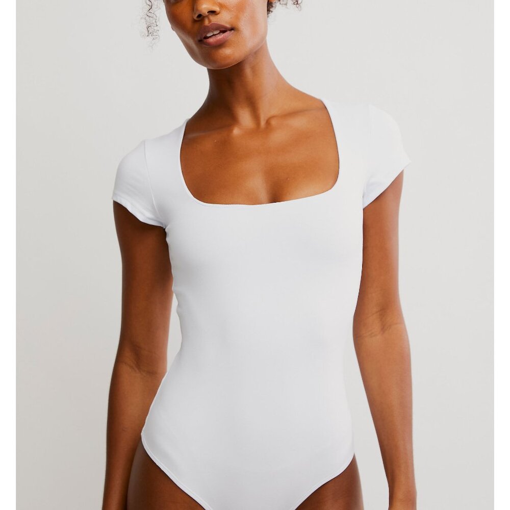 NWT Free People White Bodysuit